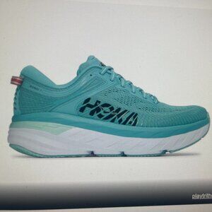 Hoka Women's Bondi 7 Eggshell Blue Size 9.5 Like New